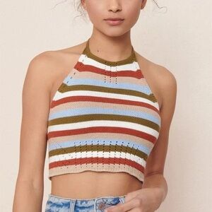 Garage knit halter top